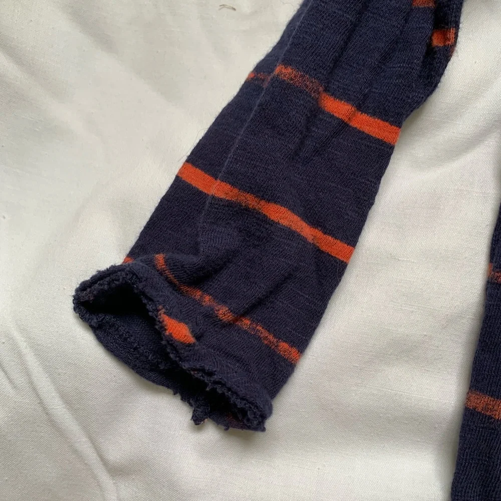 Gymboree hooded tshirt navy striped 2t